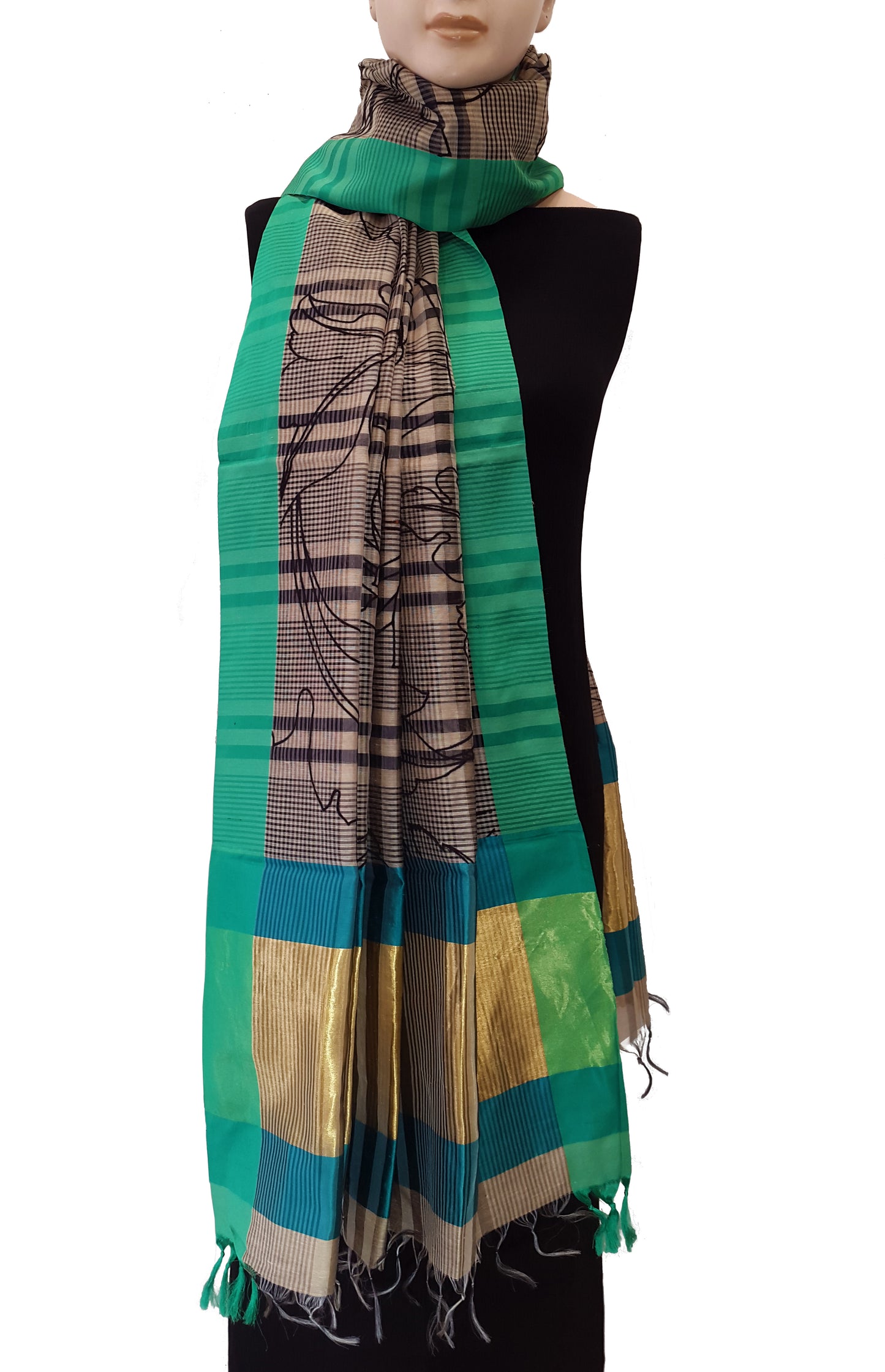 Silk Dupatta - RGRRCSAS - 98