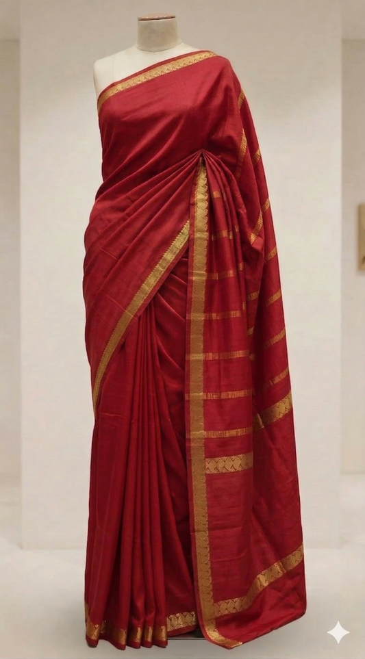 Mysore Silk Red Solo -GS12CRRE3