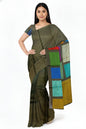 Bottle Green rectangular soft silk - RC11SSBGRD6